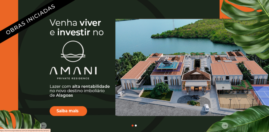 Amani: novo empreendimento premium à beira do Rio São Francisco